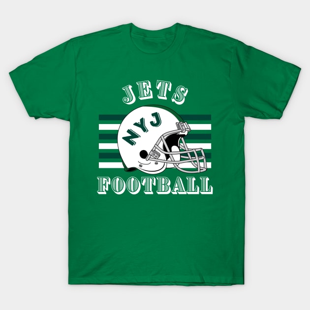 New York Football Jets Vintage Style T-Shirt by Borcelle Vintage Apparel 